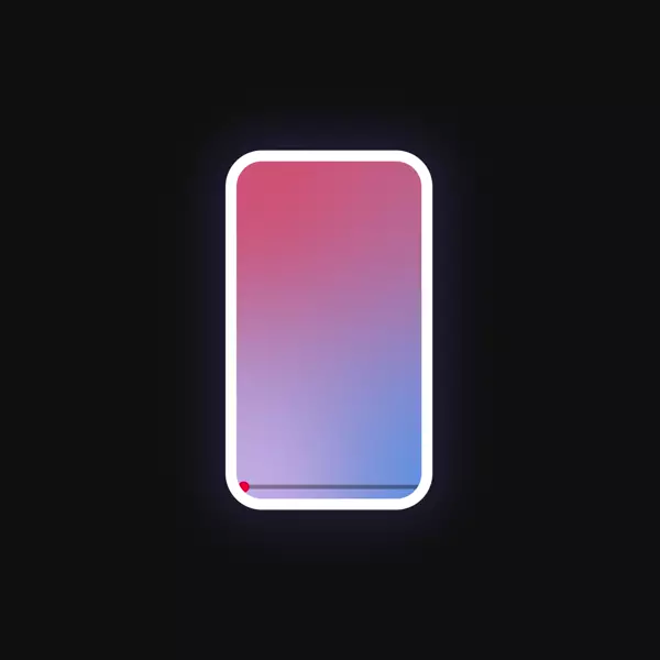 Animación mostrando reproducción en segundo plano — video sonando con pantalla apagada